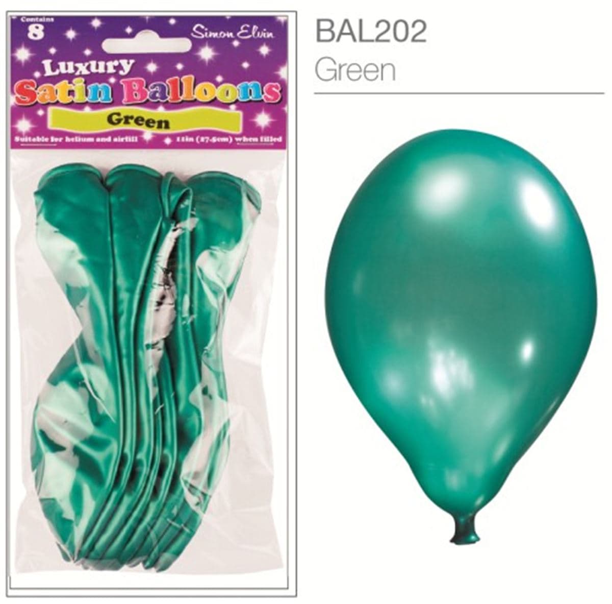SE Satin Green Luxury Satin Balloons