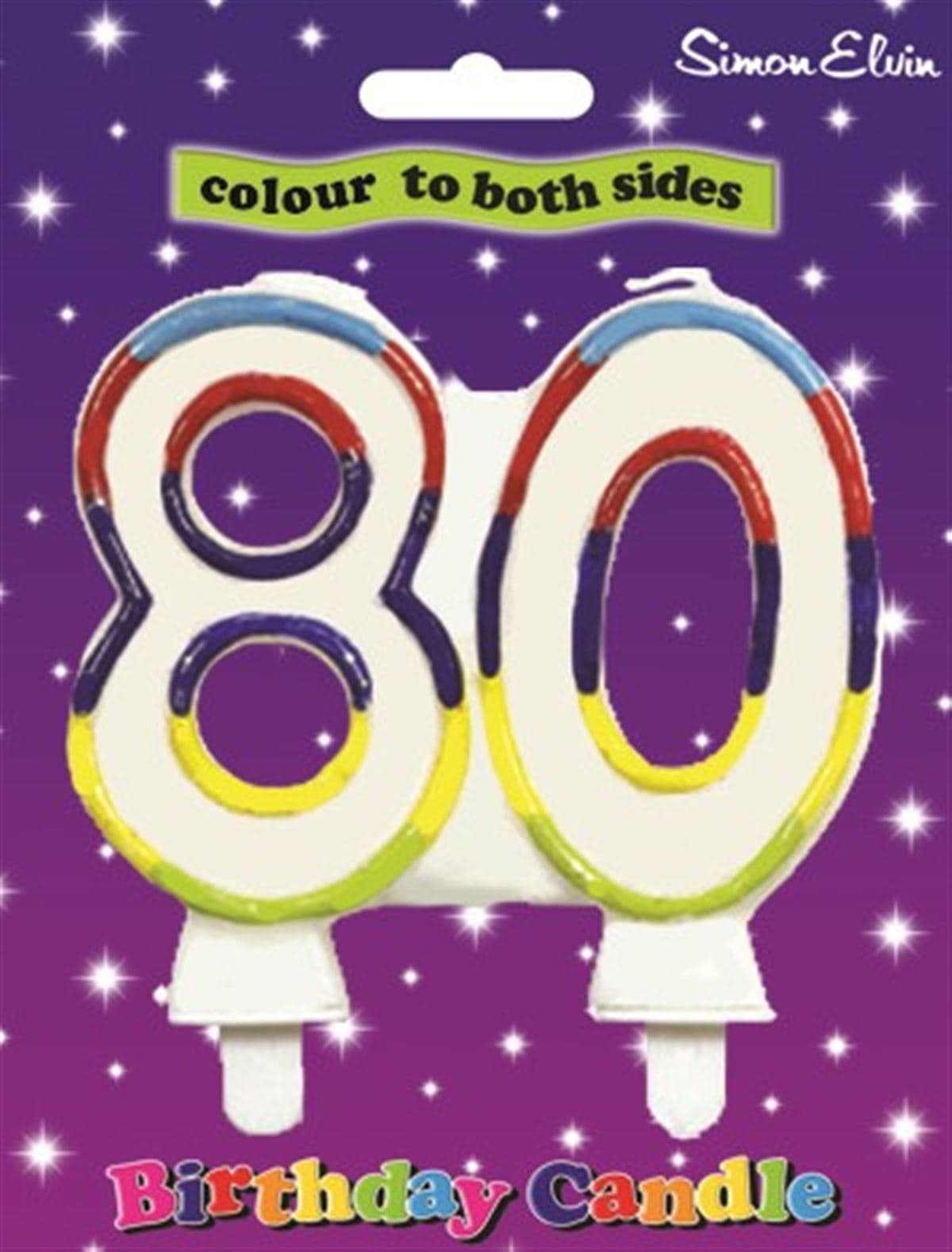 SE Number 80 Milestone Age Candles
