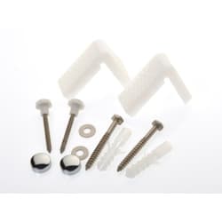 MaKe Angled Toilet Pan Fixing Kit with Chrome Caps