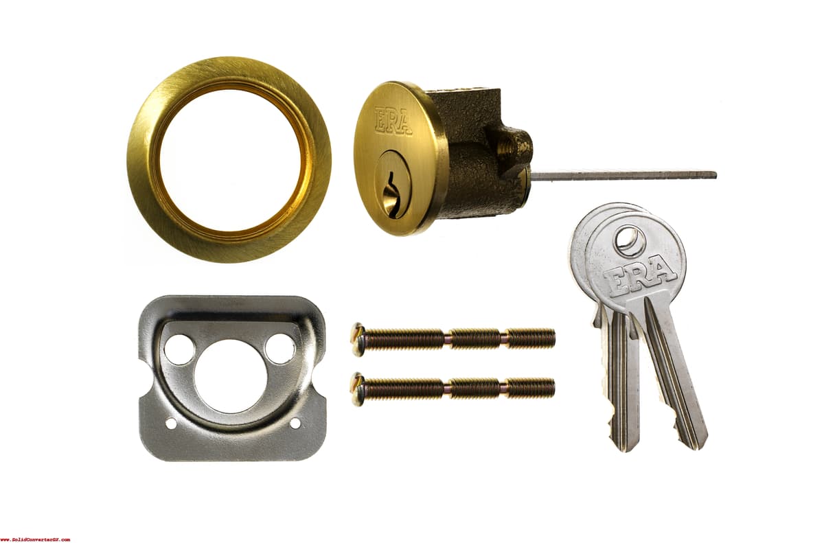 "ERA RIM CYLINDER 3 KEYS BRASS - 9919307
(863-31)"