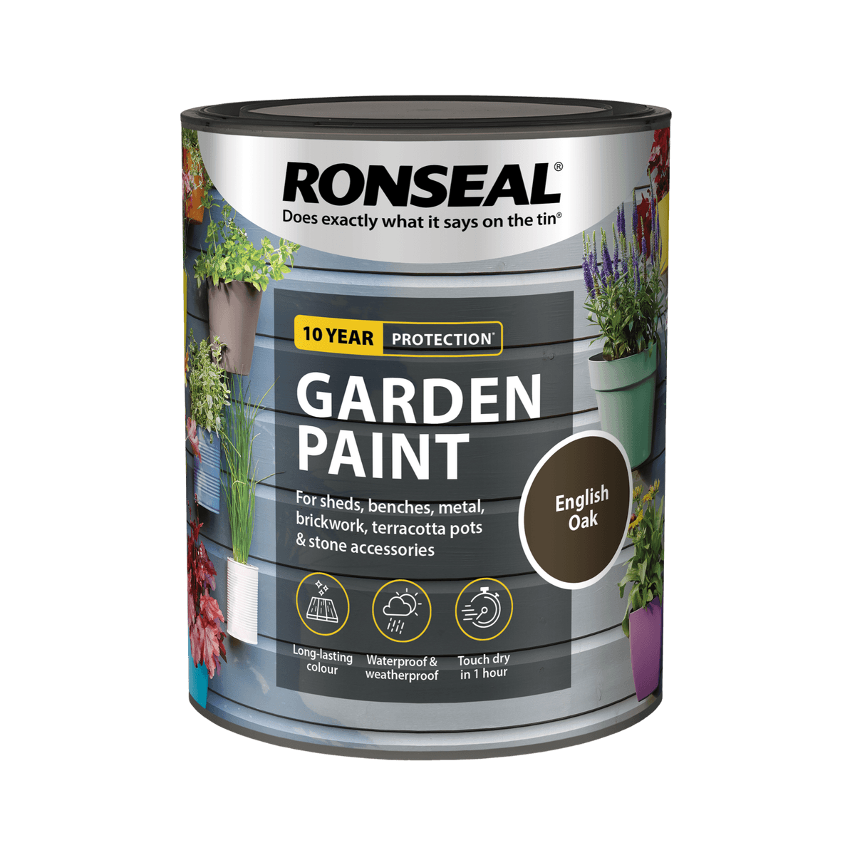 Ronseal Garden Paint English Oak 2.5 Litre