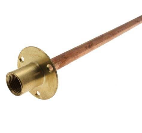 Embrass 15X1/2" Wallplate Adapter 35cm Copper Tube (334535)
