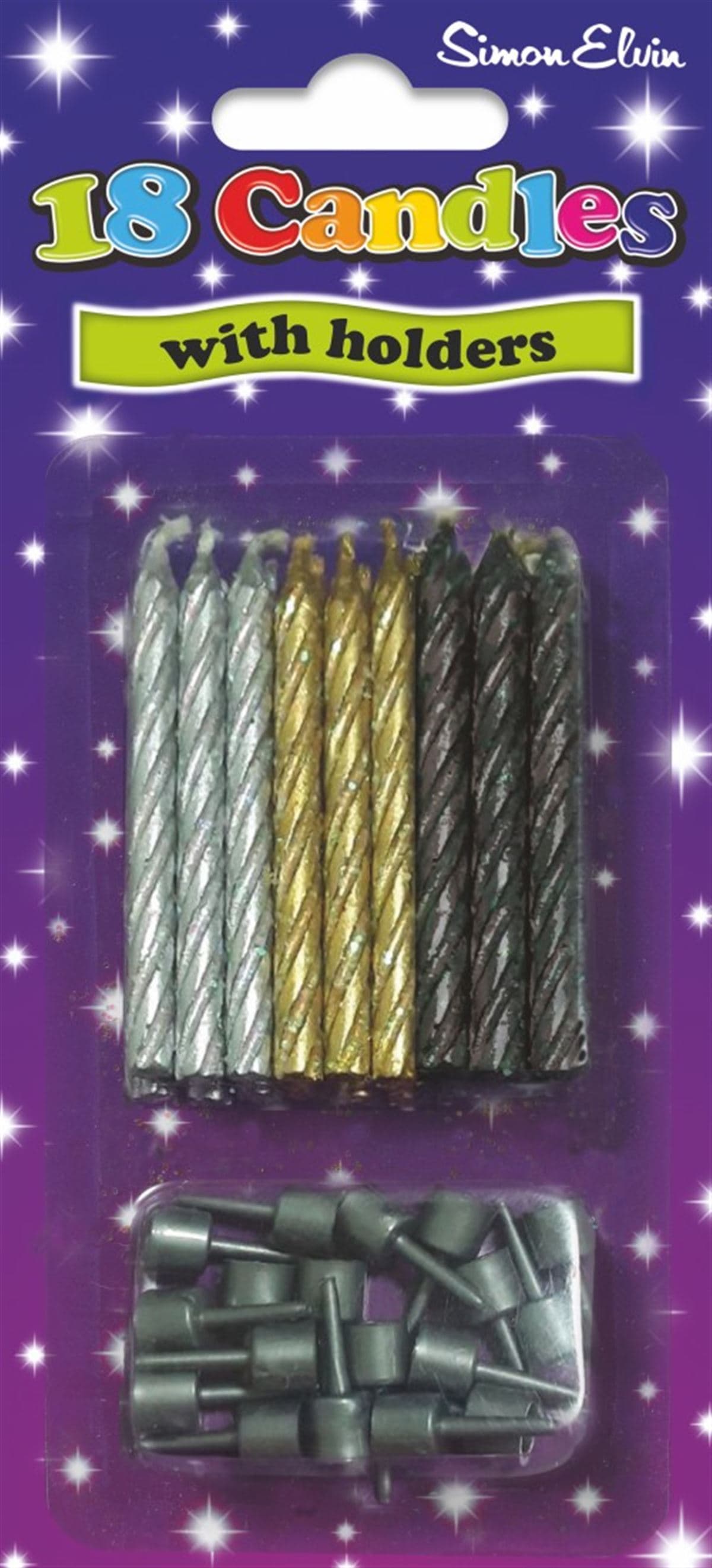 SE 18 Silver Black Gold Spiral Ca