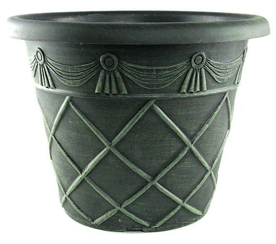Tuscany Planter Roman Round 17.8" - Verdi gris