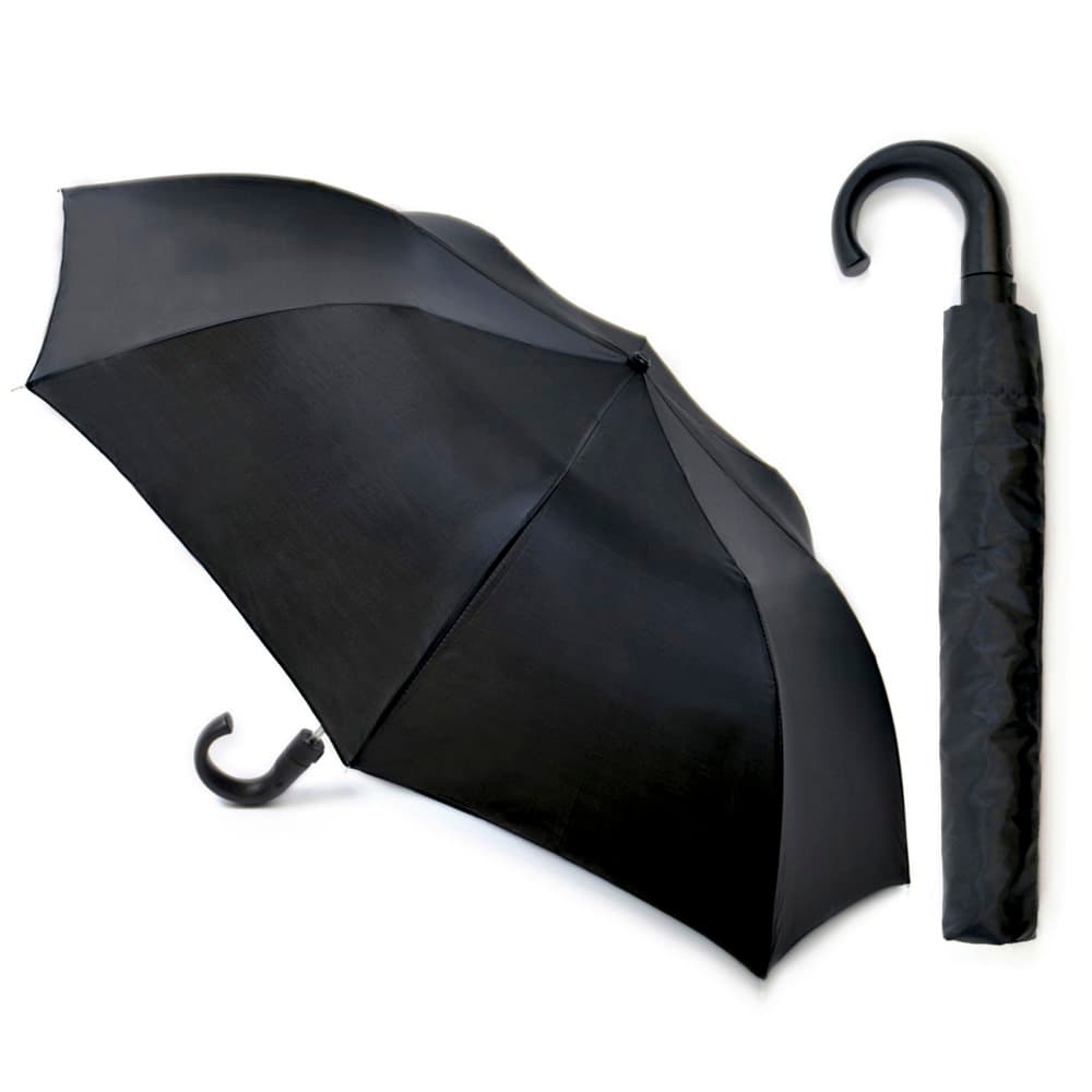 MENS AUTO FOLDING UMBRELLA BLACK