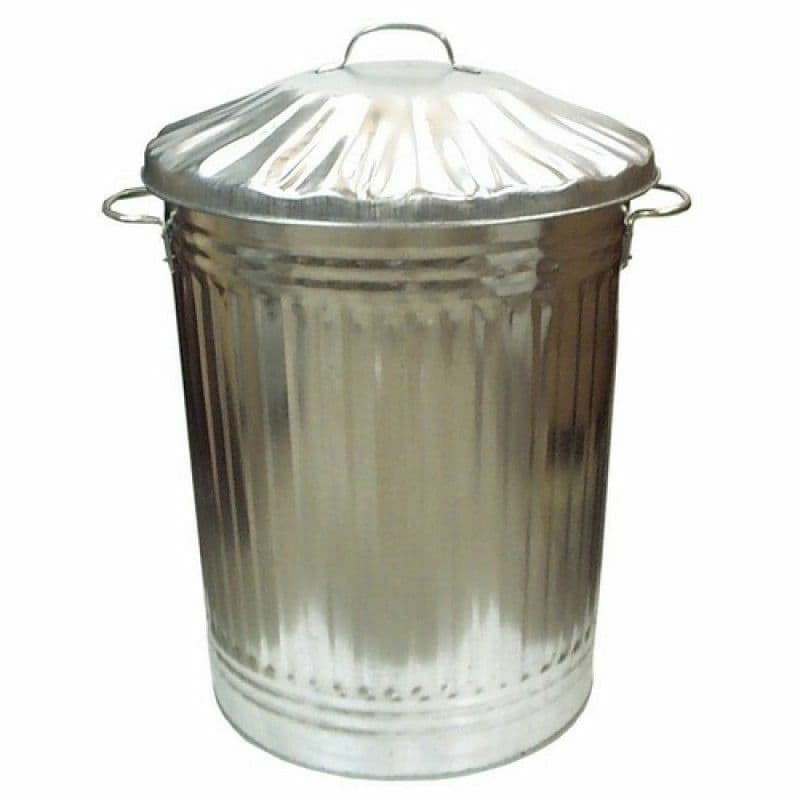 GALVANISED BIN 90LTR