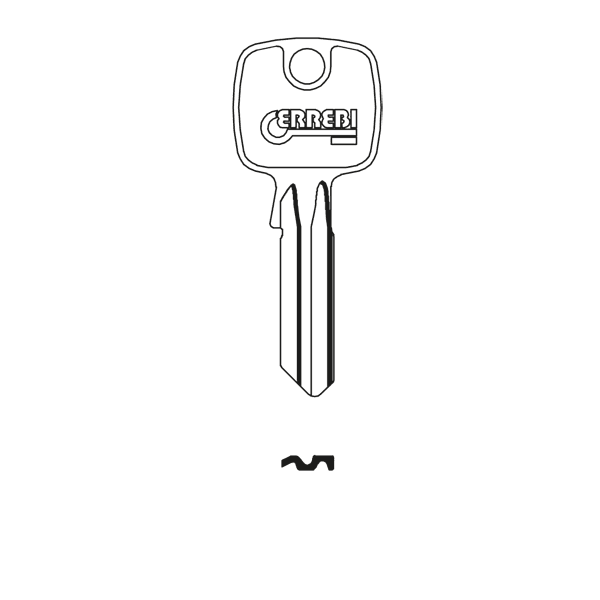 Errebi Cylinder Key BlankJMA WIN-21 Silca TO 124RXHD WHS2 to Suit pack 10