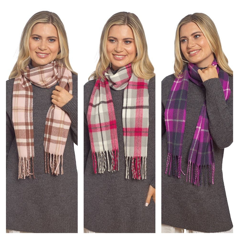 LADIES CHECKED SCARF