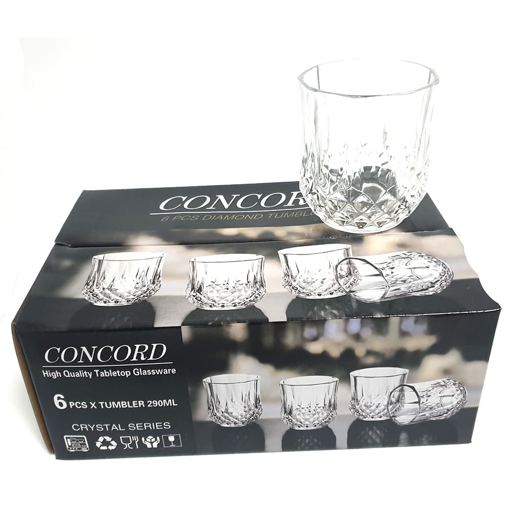 SOV 6pc Medium Concord Crystal Glass