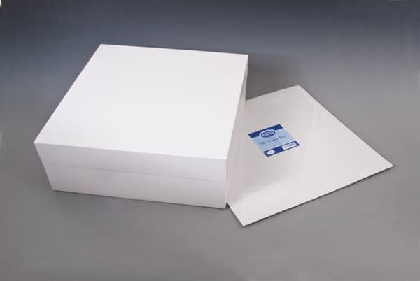 Cake Box with square Lids White 16 INCH