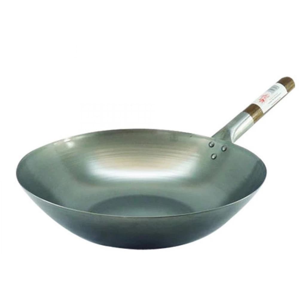 SOV Chinese Wok 11" Inch Flat Bottom Ironwh