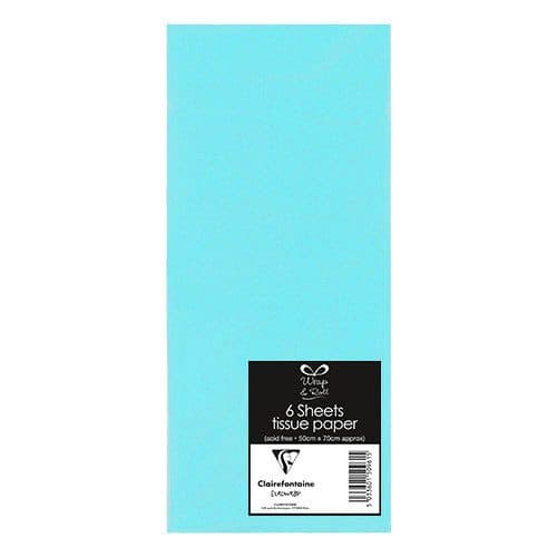 6 SHEET TISSUE PPR LT/BLU