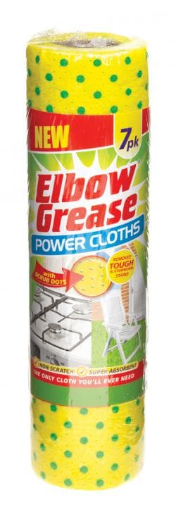 151 ELBOW GREASE POWER CLOTHS 7PK