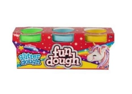 3 PACK GLITTER DOUGH