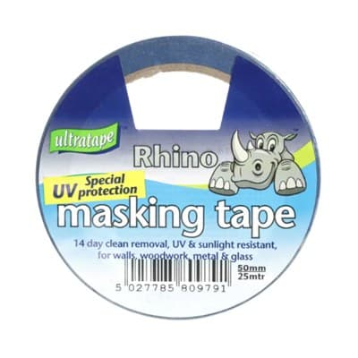 50MMX25M BLUE MASK TAPE RHINO LABEL