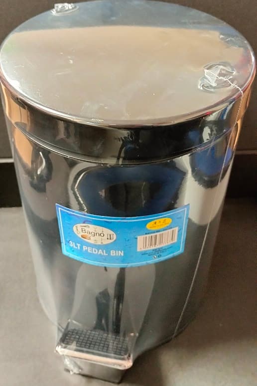 PEDAL BIN 3LTR BLACK