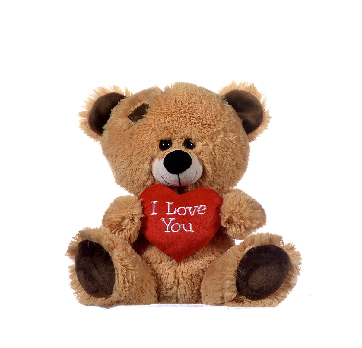 17''/ 43CM BROWN BEAR WITH RED HEART