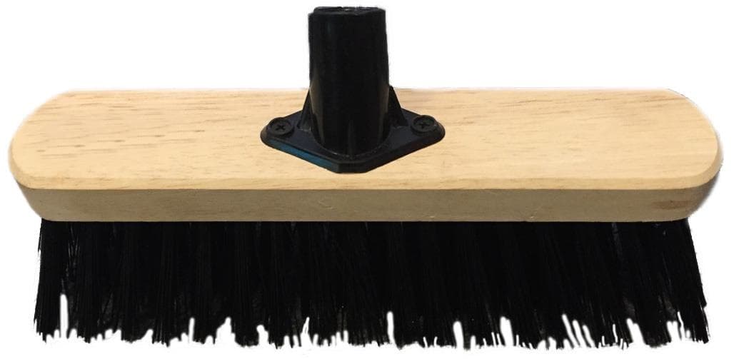 12" STIFF BLACK PVC BROOM HEAD 290 (P/S 23mm)