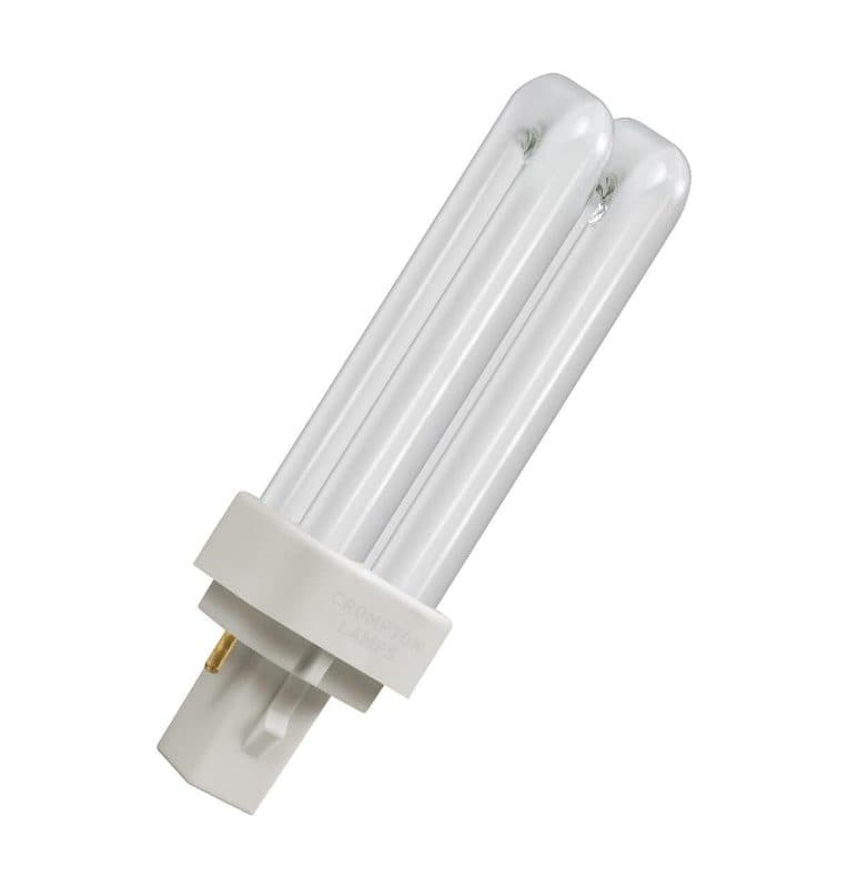 COMPACT FLUORESCENT BLD D TYPE 10W 2PIN LAMPS