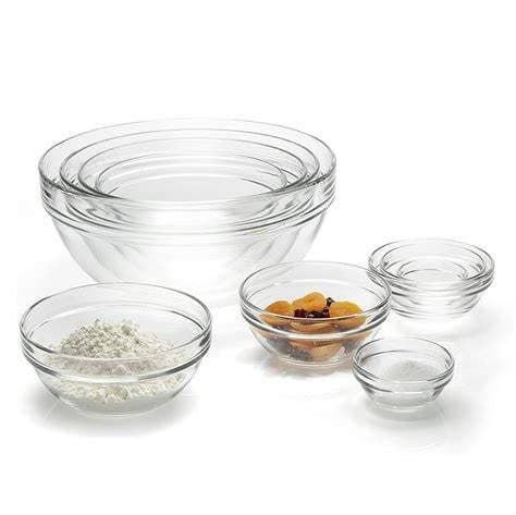 STACK GLASS BOWL W/LID 17CM