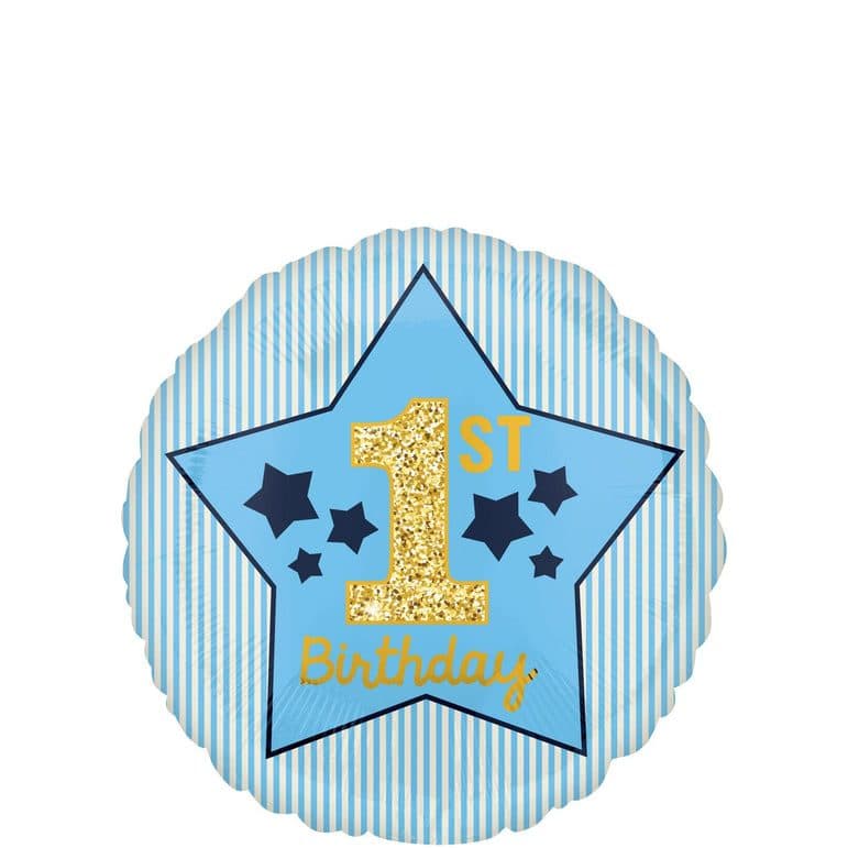 SD-C: Boy 1st Bday Blue&Gold