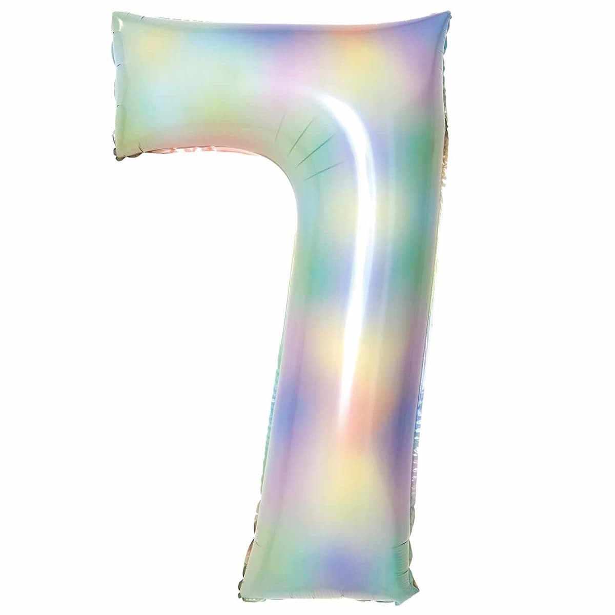 Large Number Pastel Rainbow 7