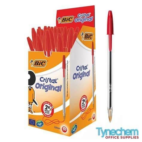 Bic ball point pen Red (Box Of 50)
