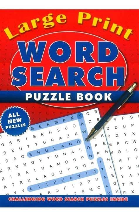 Large Print Wordsearch Books