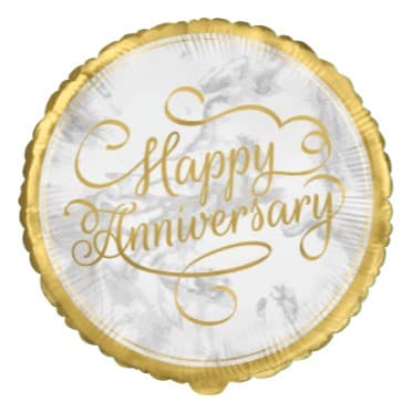 Unique Party 18" Pkg Gold Annivsy