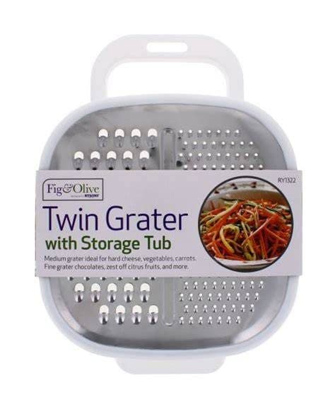DGI TWIN GRATER WITH STORAGE TUB