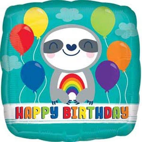 SD-SQ: HBD SLOTH WITH RAINBOW