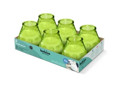 Bolsius Professional Twilight Candles
104/99mm Tray 6 - Sea Green