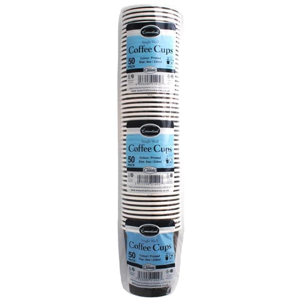 EV SINGLE WALL PRINTED COFFEE CUPS 8oz