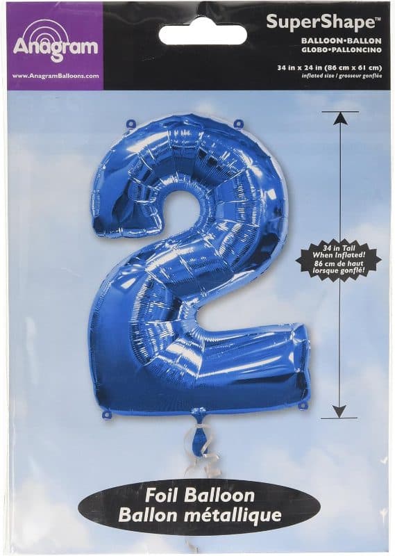 LARGE NUMBER BLUE 2
