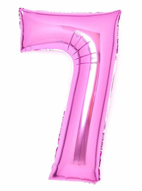 LARGE NUMBER PINK 7