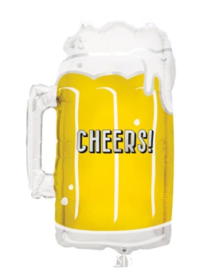 Unique Party 21" Gnt Beer Mug Foil Blln