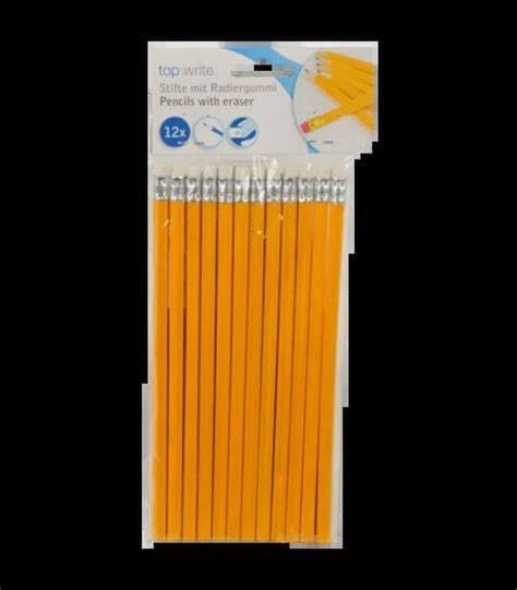 Pencil & eraser (12) hb