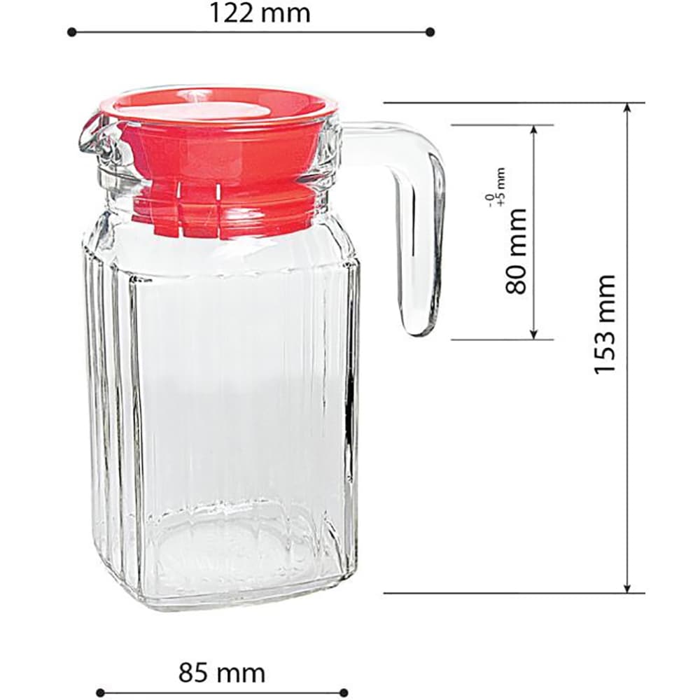 SOV Small Square Fridge Jug 600ml