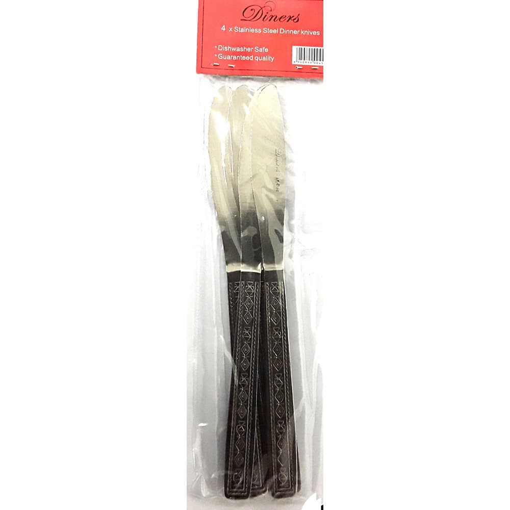 SOV Dinner Knife B009 Red Pk/4
