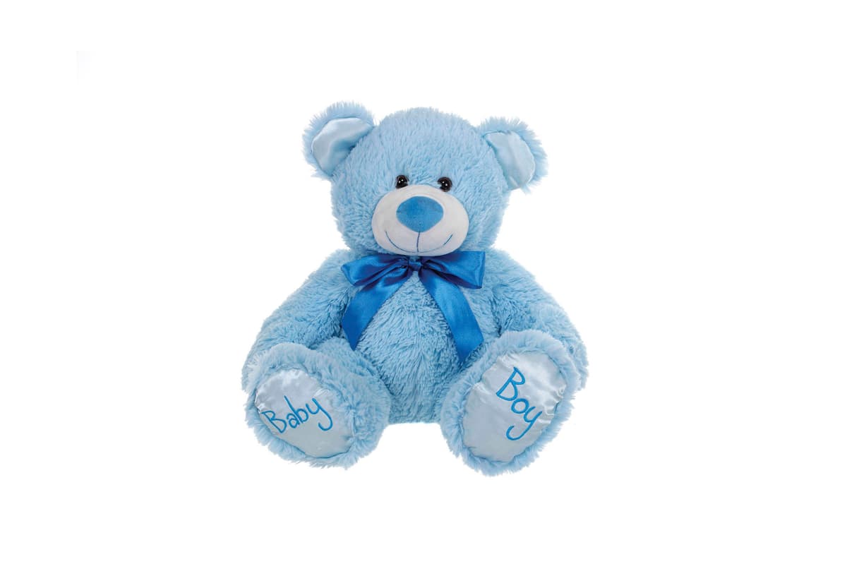 11inch Baby Boy Sitting Cuddly Teddy Bear Blue