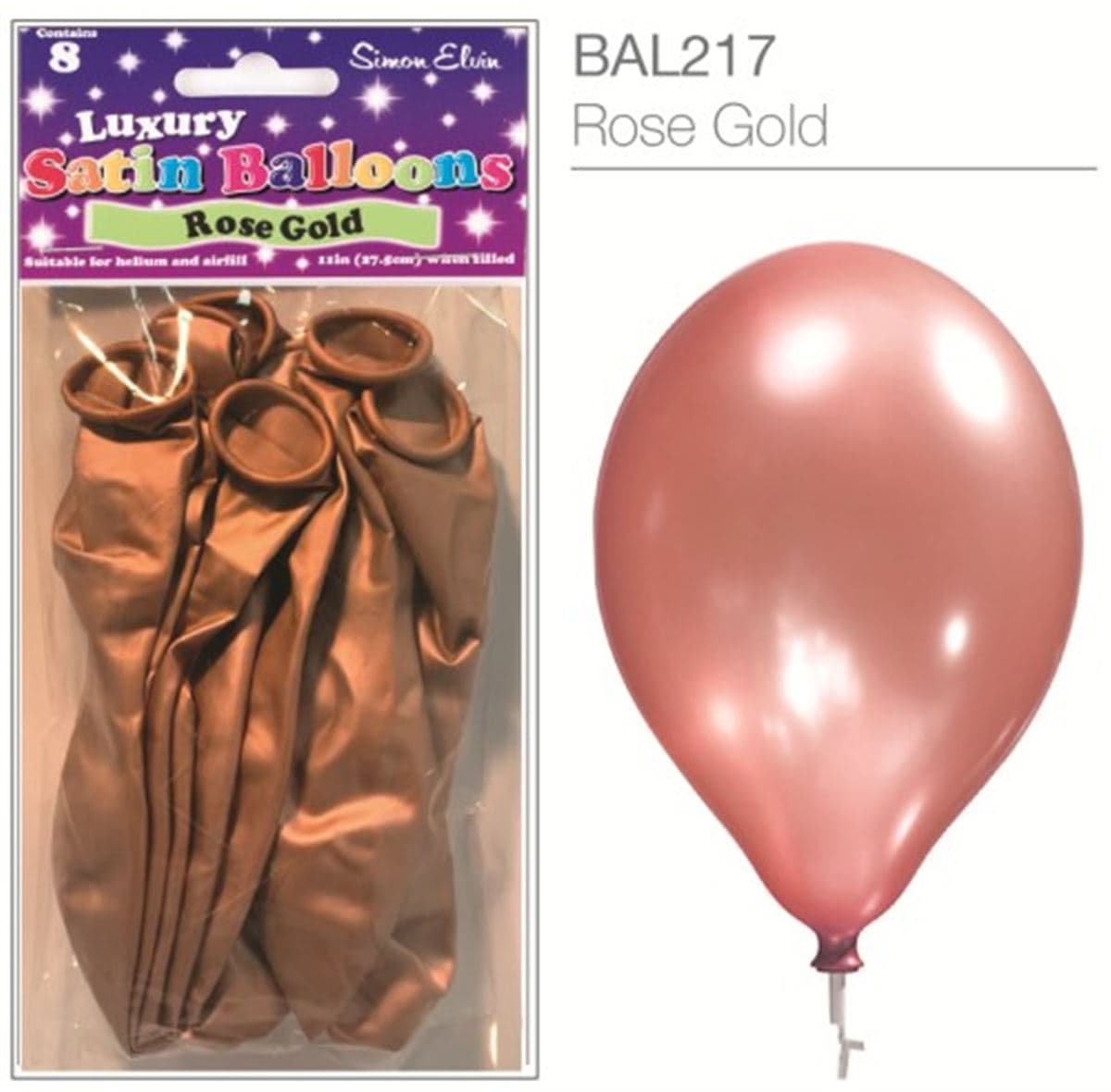 SE Satin Rose Gold Luxury Satin Balloons