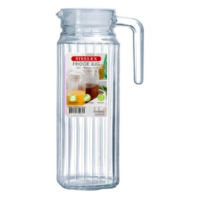 1.1LT Fridge Jug - Steelex Glass