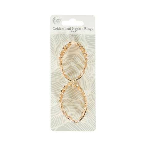 WL Gold Napkin Rings 2 Pack