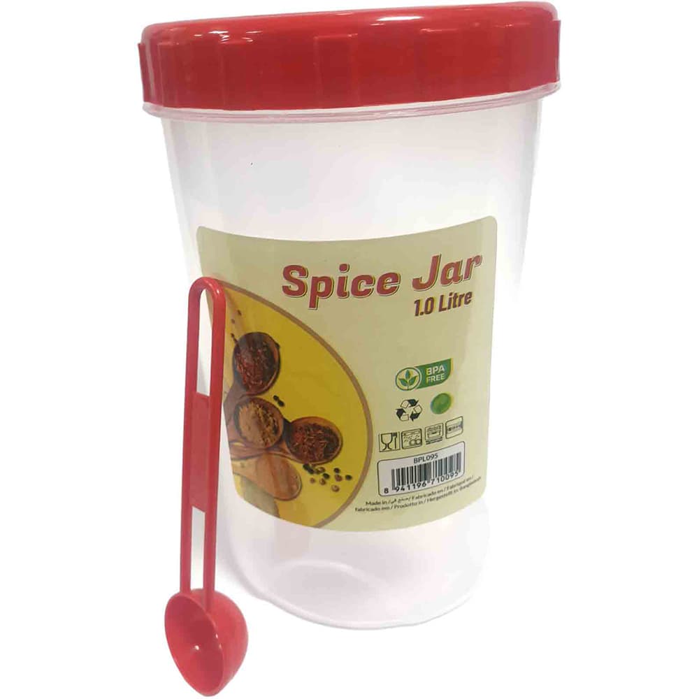 SOV Sv Spice Jar With Spoon 1.0 Litre