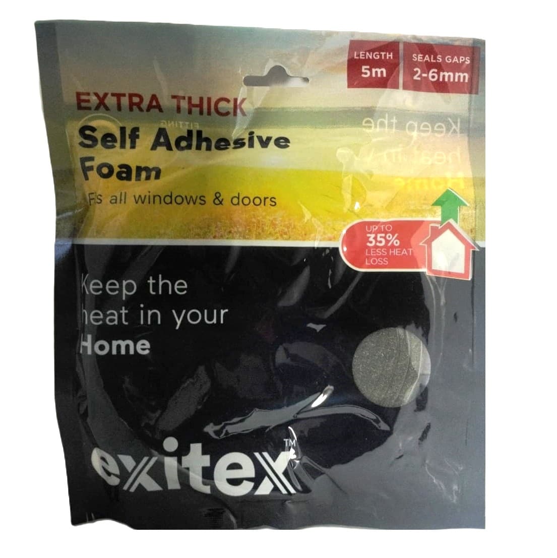 Extra Thick Self Adhesive Foam 5mt Grey