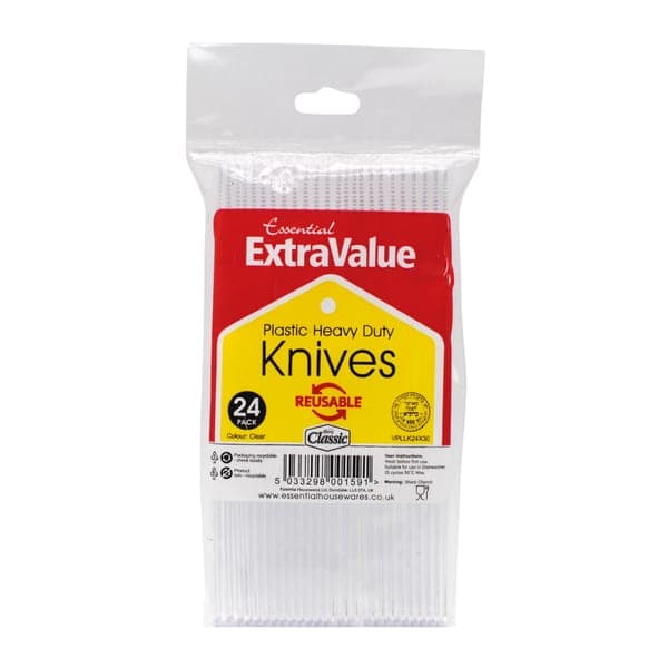 EV HD REUSABLE KNIFE CLEAR 24pc