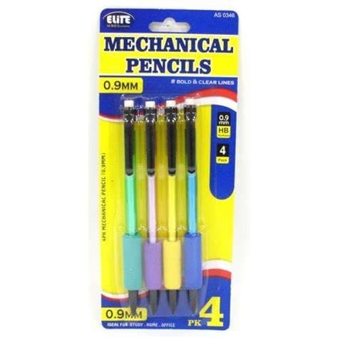 DGI 4pk Mechanical Pencils 0.9mm
