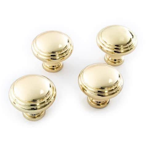 WK 4 Cabinet Door Knobs Gold effect