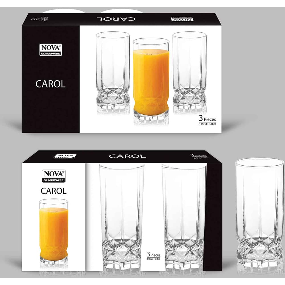 SOV Carol 3pc Glass Set 315ml
