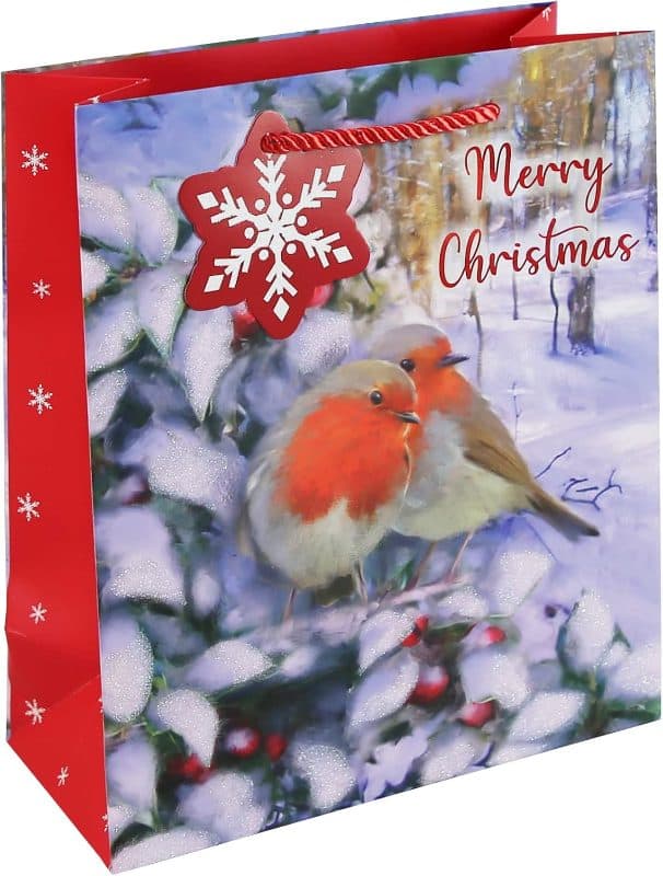 XMAS ROBIN XL BAG 72S FSC